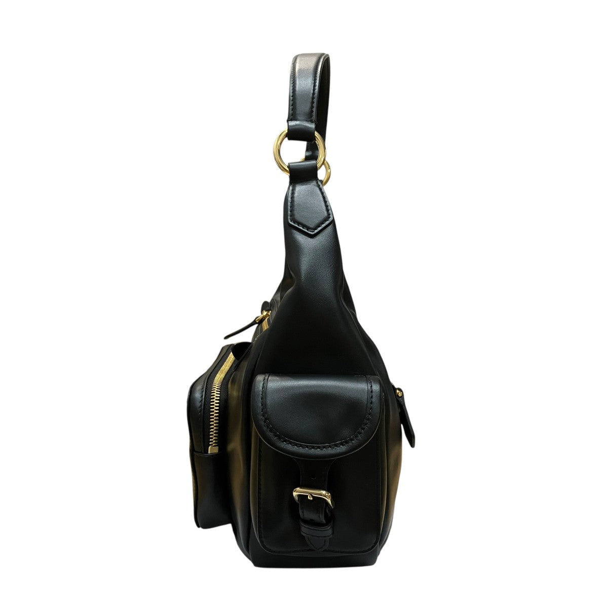 MIU MIU(ミュウミュウ) ナッパレザー ポケット レザーバッグ 製造番号