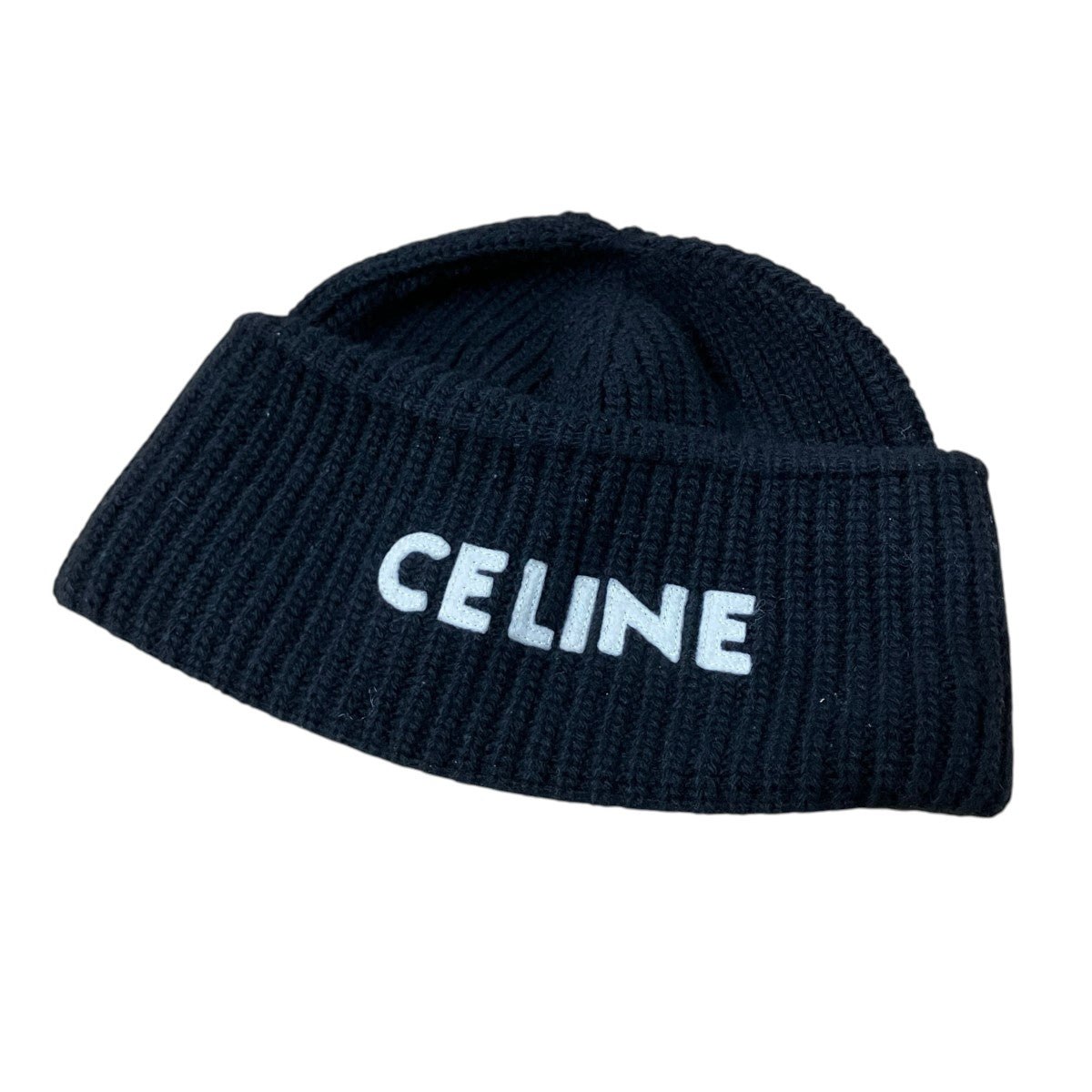 CELINE ロゴニットキャップ 古着・中古-1枚目のアイテム画像