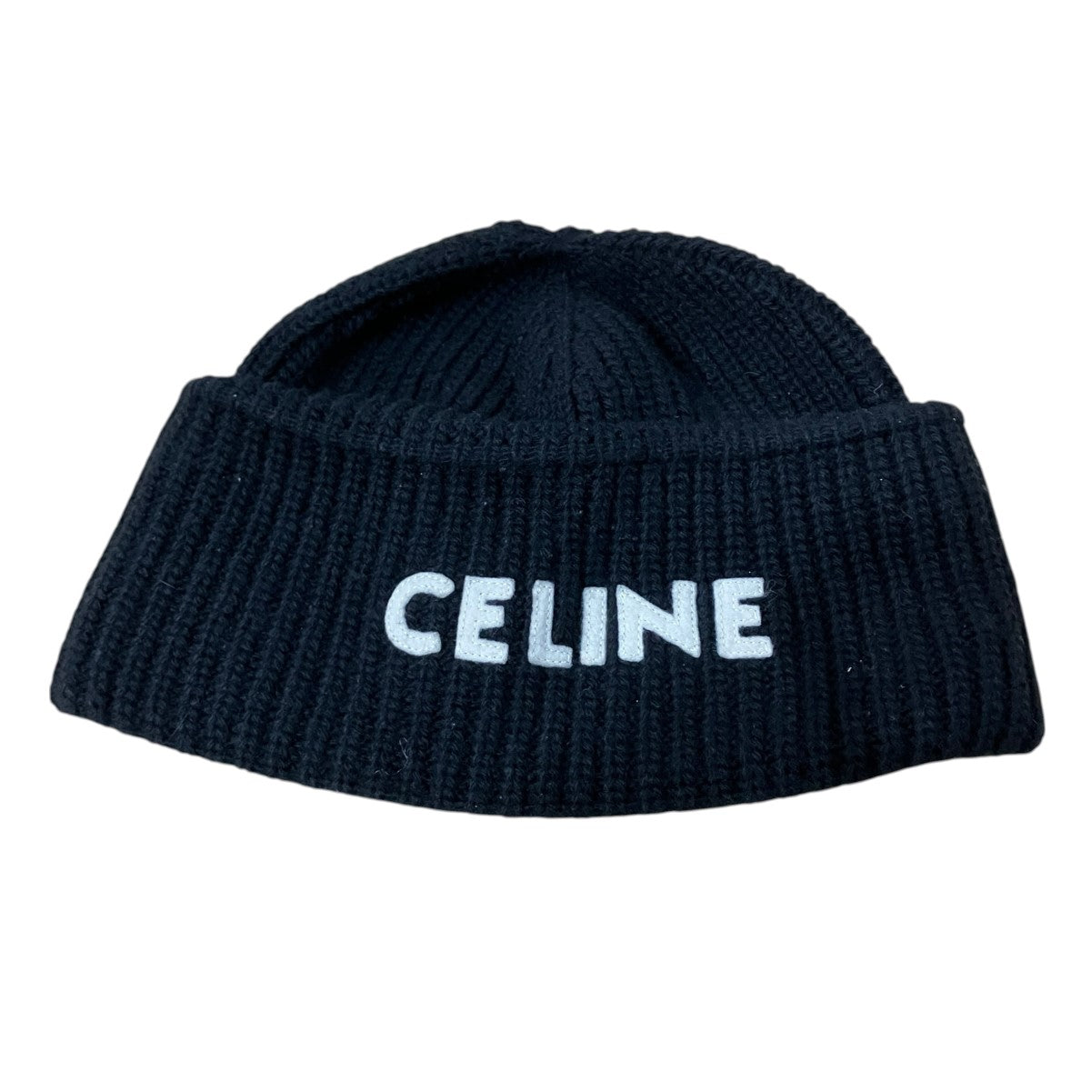CELINE ロゴニットキャップ 古着・中古-2枚目のアイテム画像