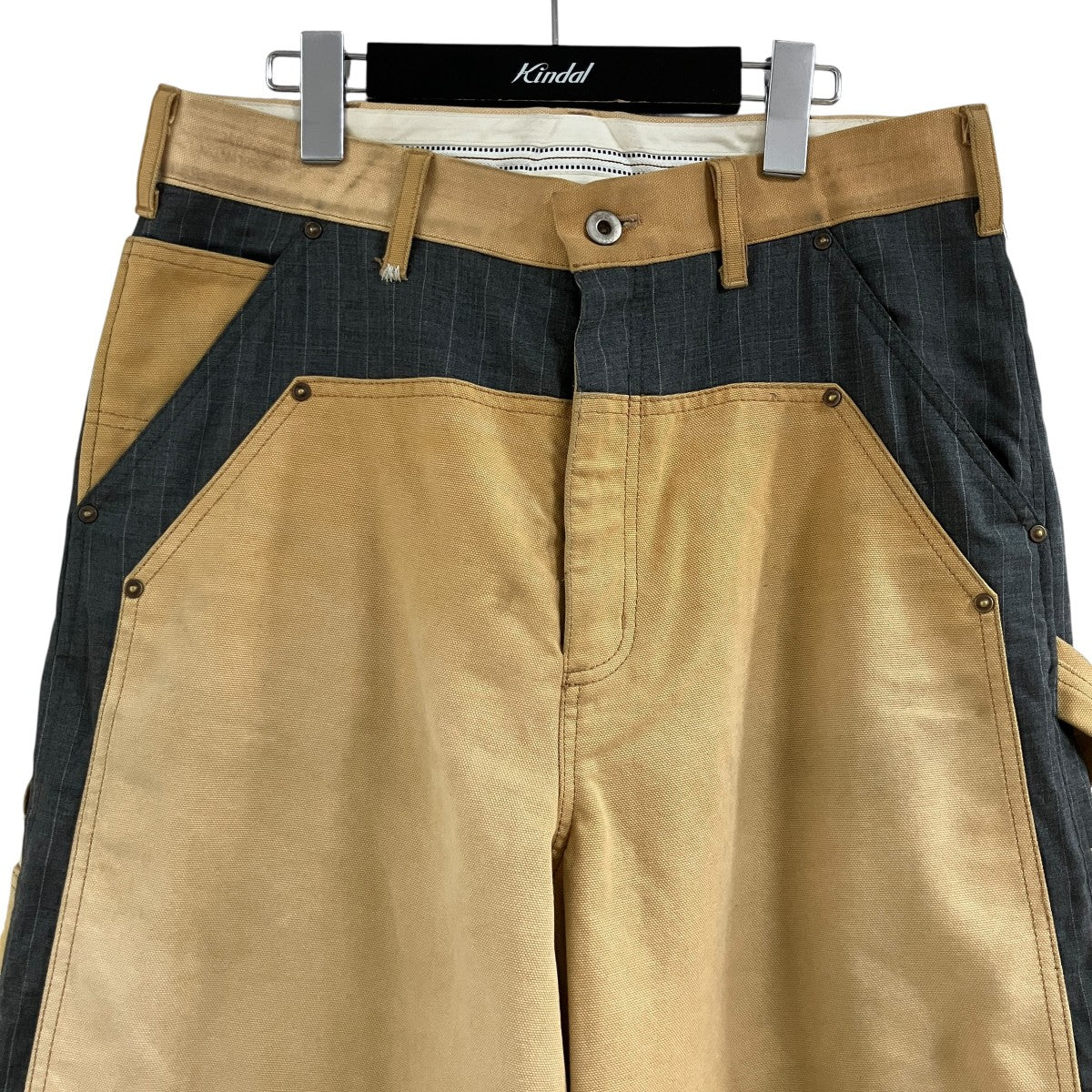 KHOKI(コッキ) ストライプスウィッチカーペンターパンツ 25SS-P-01