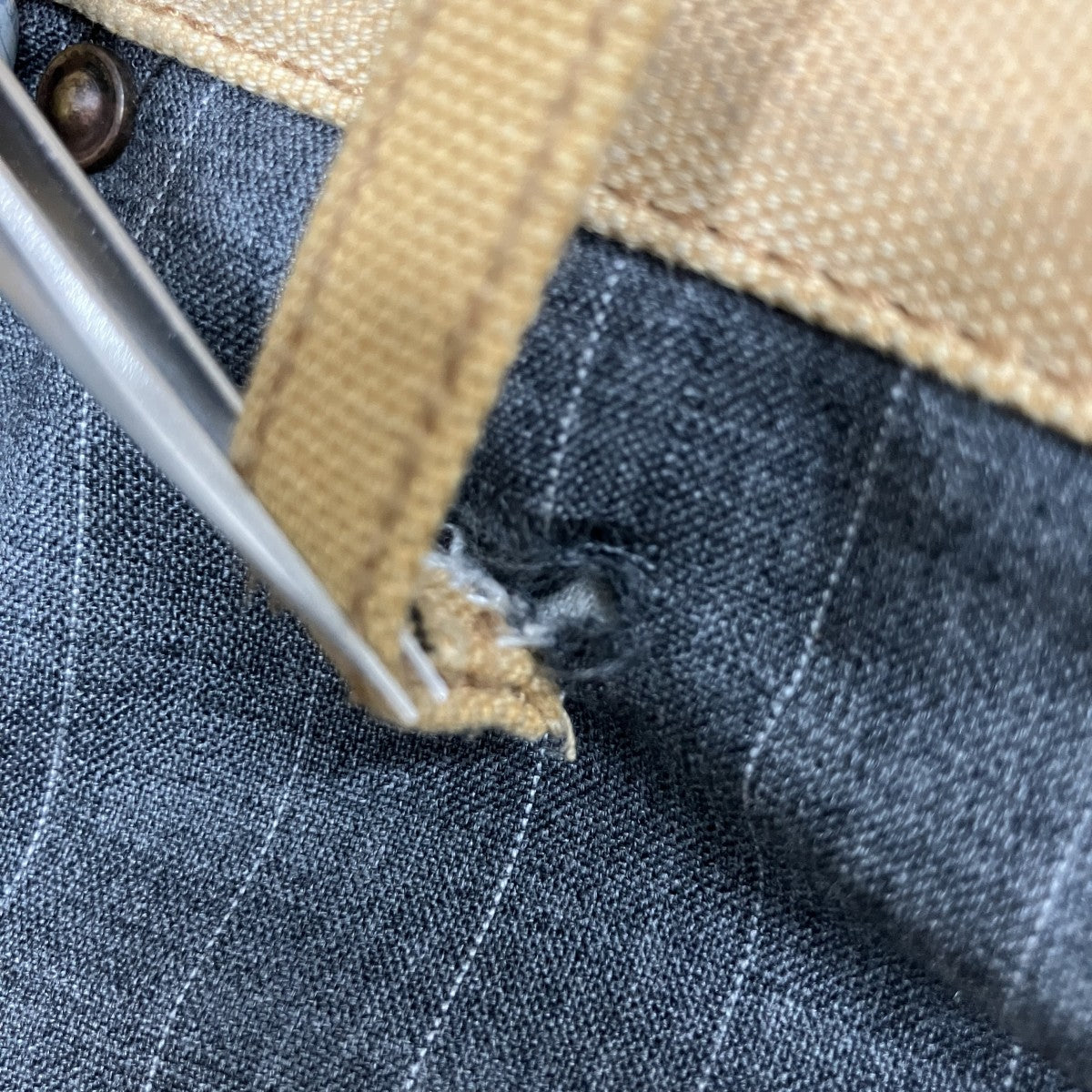 KHOKI(コッキ) ストライプスウィッチカーペンターパンツ 25SS-P-01