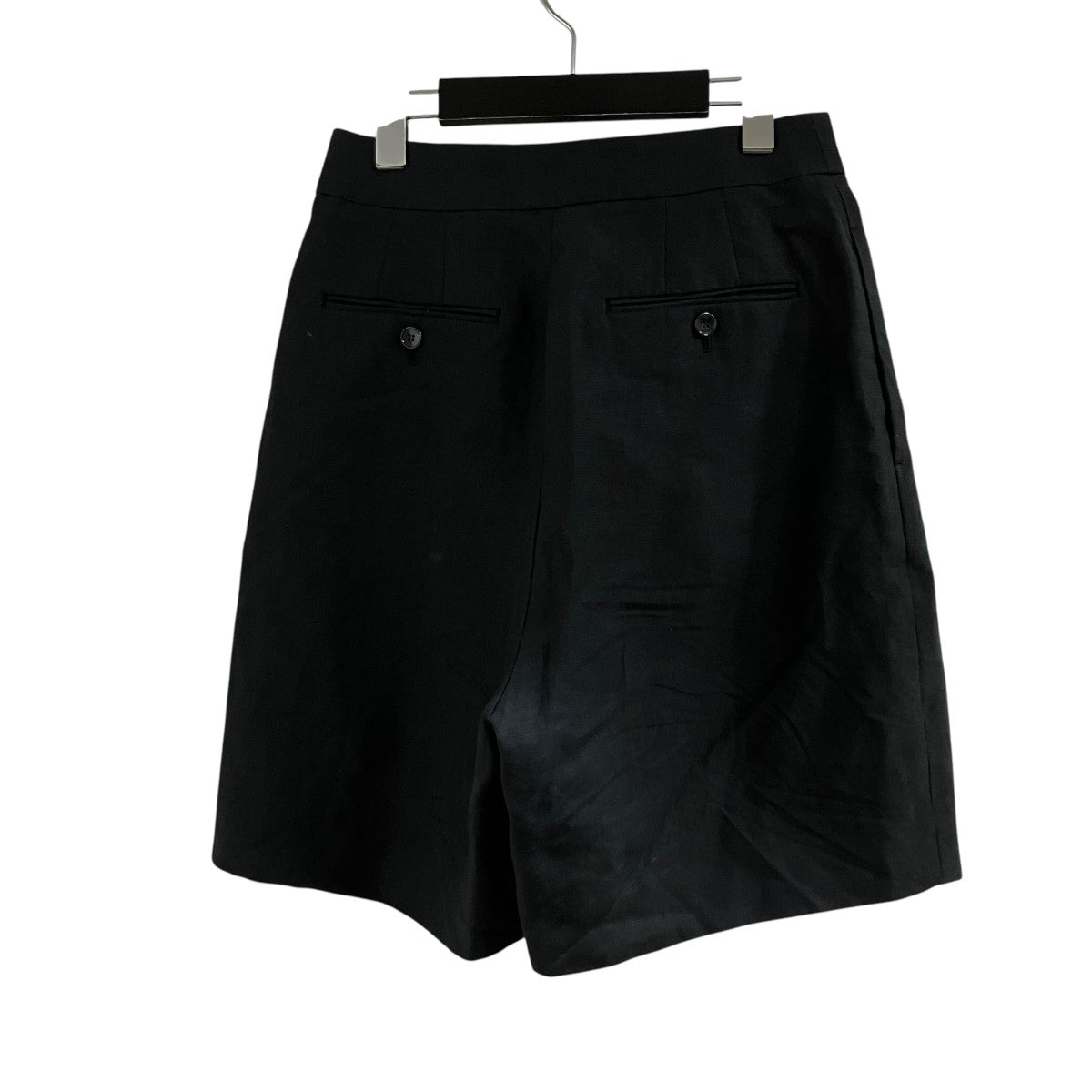 【未使用品】SACRA コットンタンブルショートパンツ SACRA(サクラ) ベルギーリネンショートパンツ 125107112 ブラック