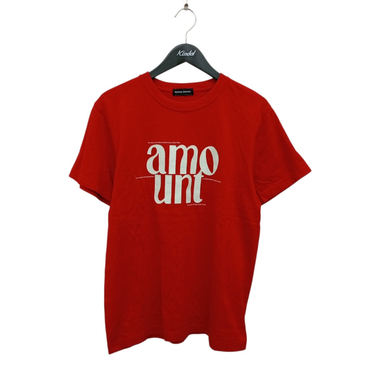 amount T-shirtプリント半袖Tシャツ21251416011