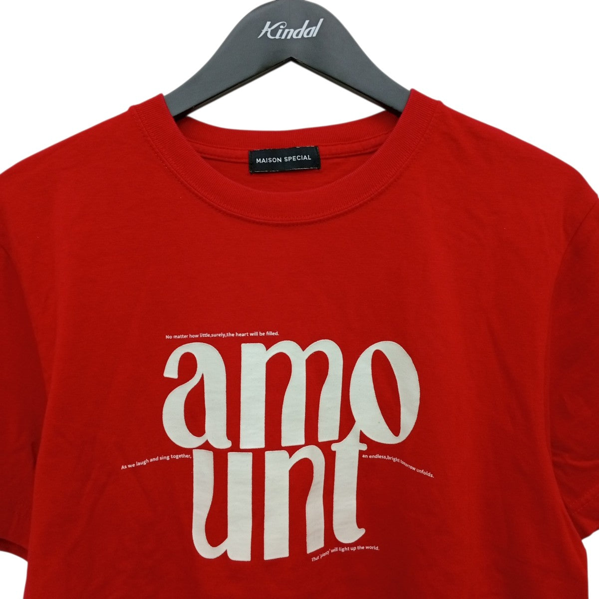 amount T-shirtプリント半袖Tシャツ21251416011
