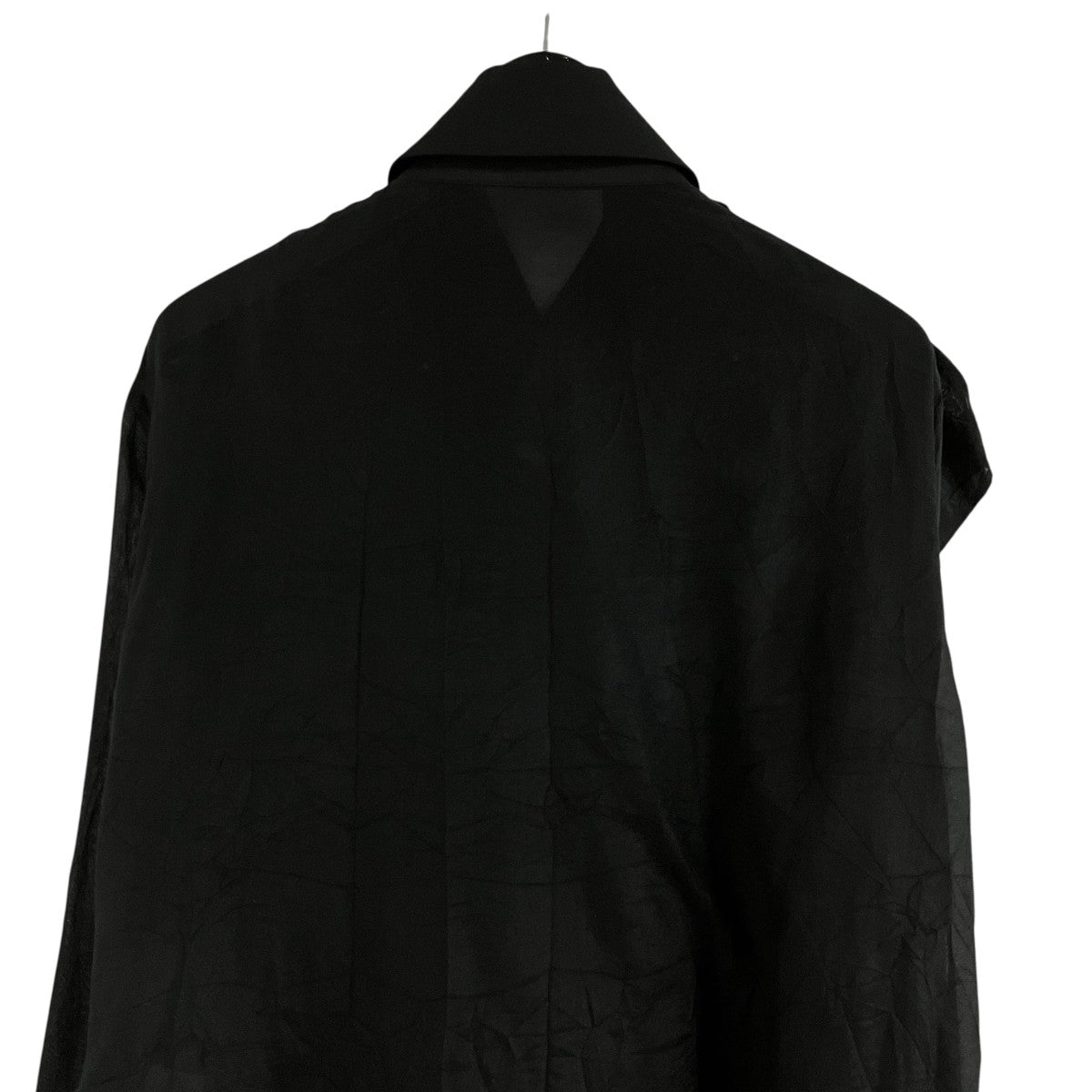 YOHJI YAMAMOTO(ヨウジヤマモト) フリルデザインシアーシャツ FE-B22
