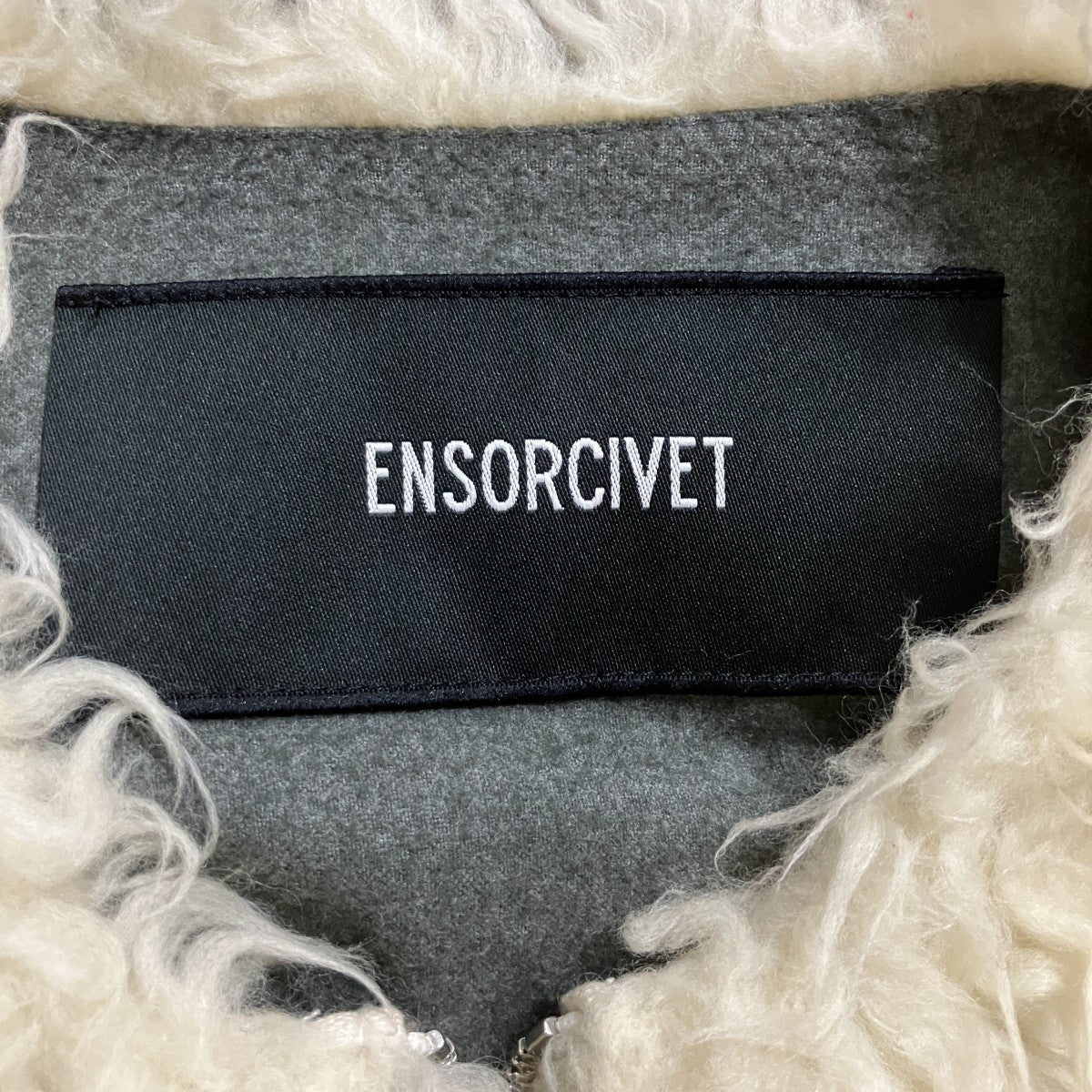 ENSOR CIVET ファー ノースリーブスウェットコート 古着・中古-5枚目のアイテム画像