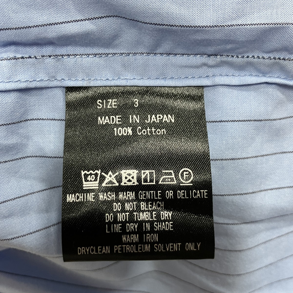 REGULAR COLLAR SHIRT ストライプシャツ