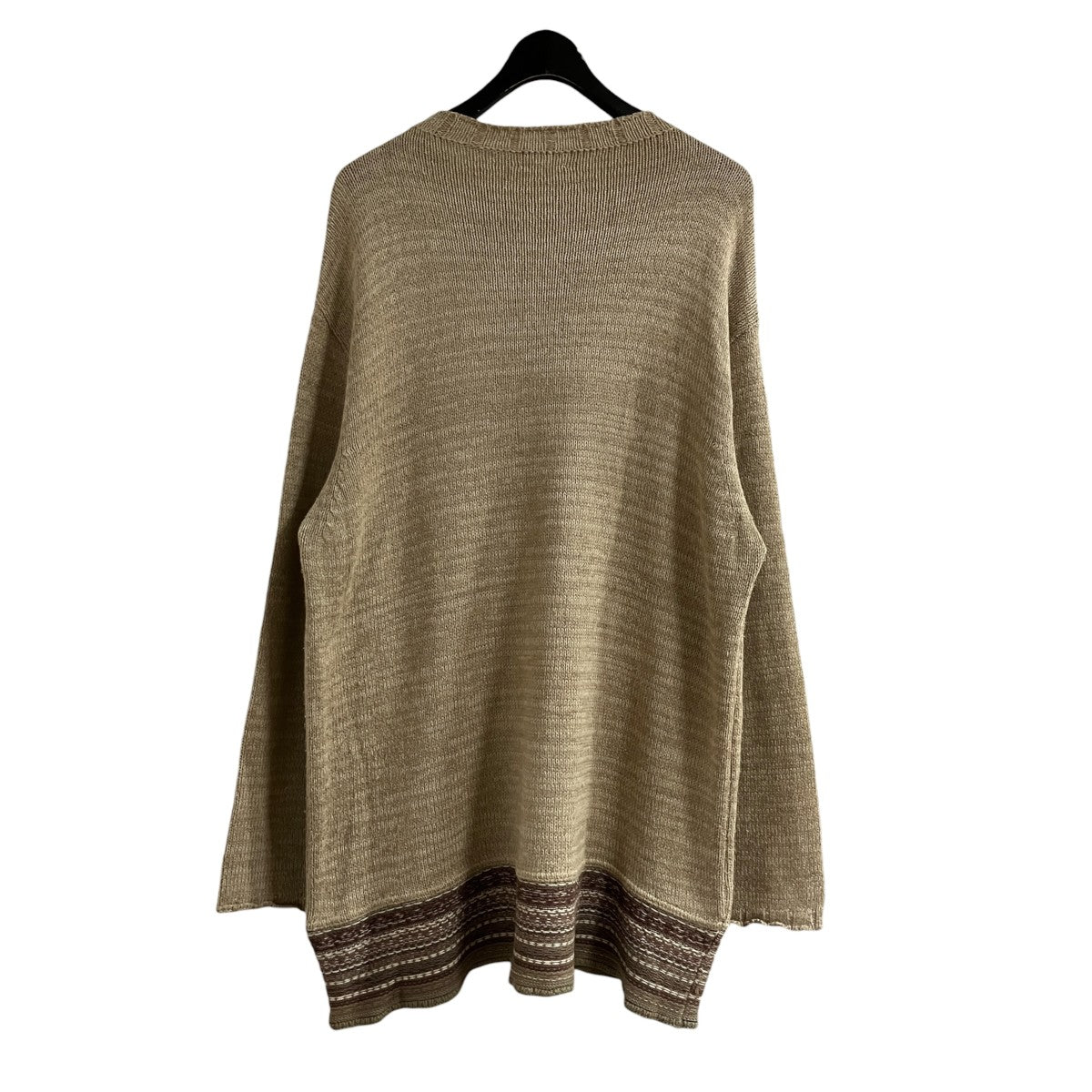 DRIES VAN NOTEN 90s 初期タグ シルク混エスニックニット セーター 古着・中古-3枚目のアイテム画像