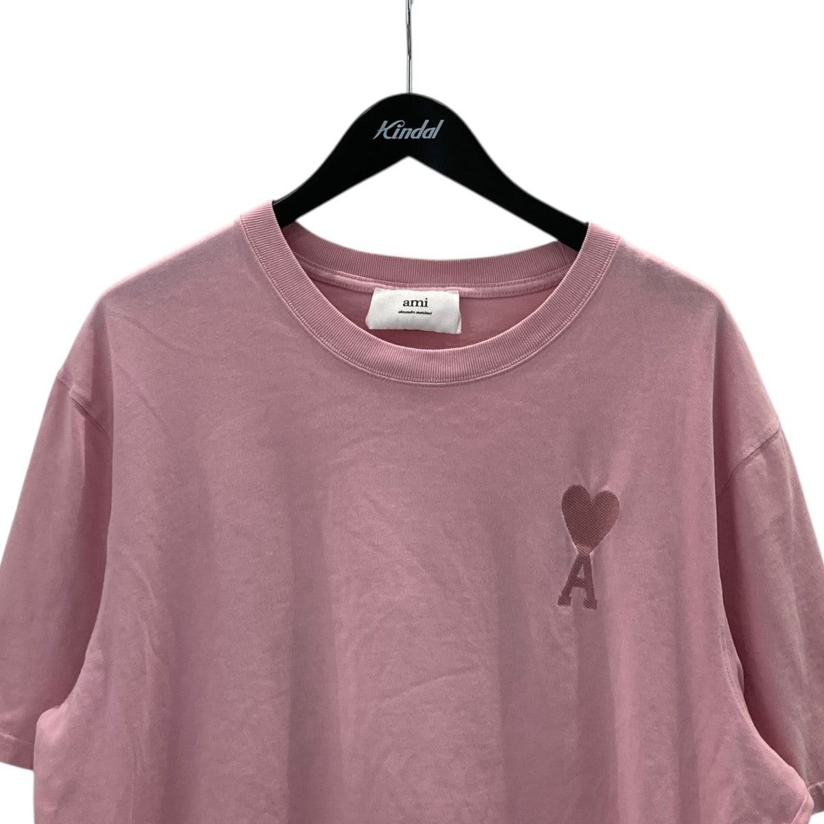 AMI Alexandre Mattiussi 22SSハートロゴ刺繍Tシャツ／半袖カットソー 古着・中古-2枚目のアイテム画像