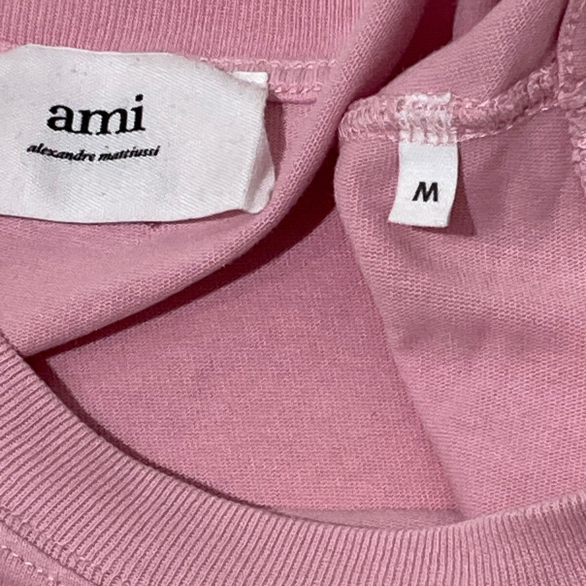 AMI Alexandre Mattiussi 22SSハートロゴ刺繍Tシャツ／半袖カットソー 古着・中古-7枚目のアイテム画像