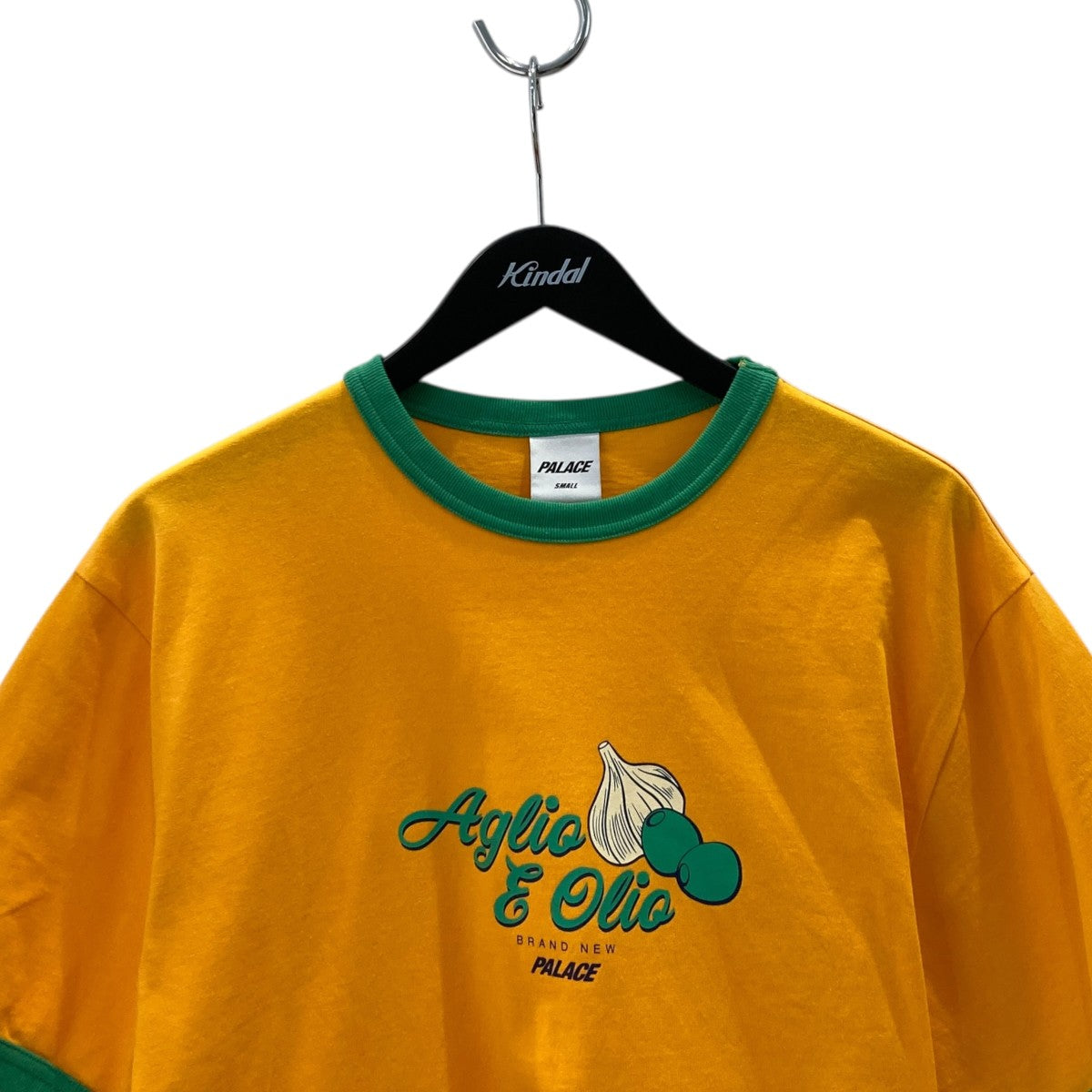 AGLIO E OLIO RINGER T-SHIRTプリントTシャツ／リンガーTシャツ／半袖カットソー