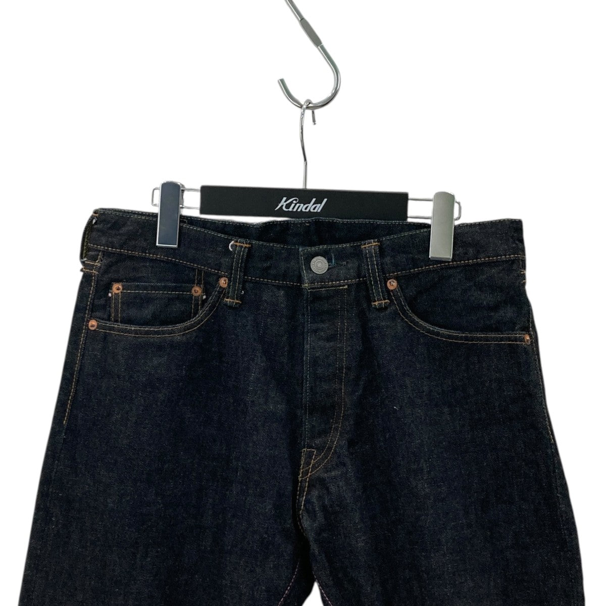 MOMOTARO JEANS 出陣ラインヒッププリントデニムパンツMZJE01054S 古着・中古-2枚目のアイテム画像
