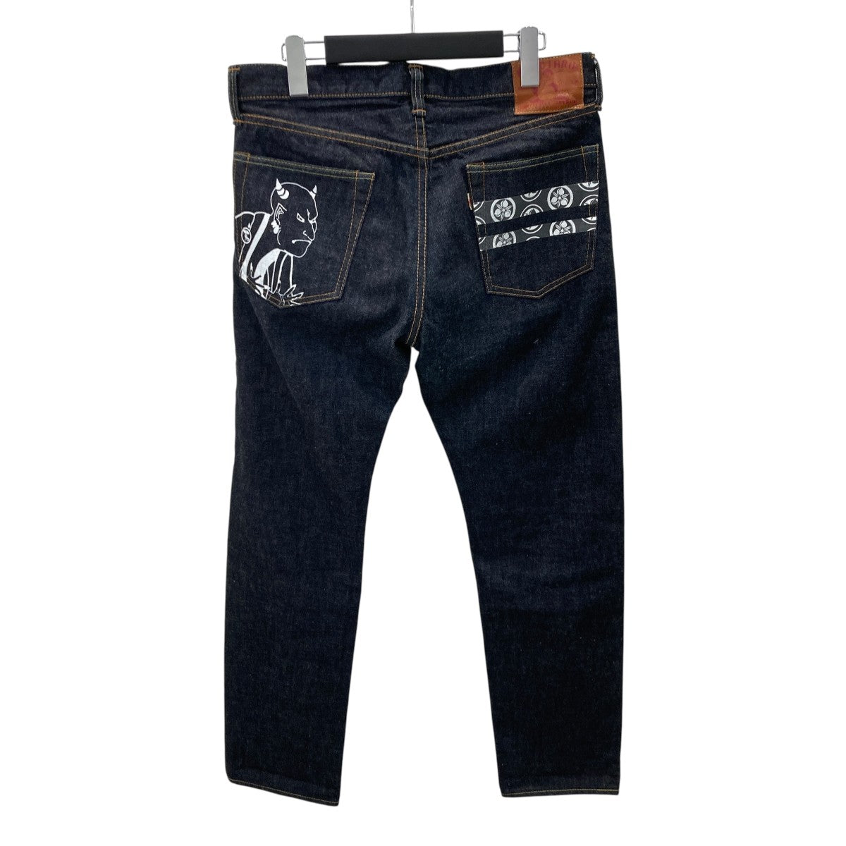 MOMOTARO JEANS 出陣ラインヒッププリントデニムパンツMZJE01054S 古着・中古-3枚目のアイテム画像