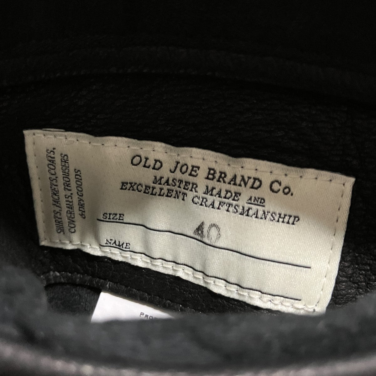OLD JOE ＆ Co． ジップアップレザージャケット 古着・中古-5枚目のアイテム画像