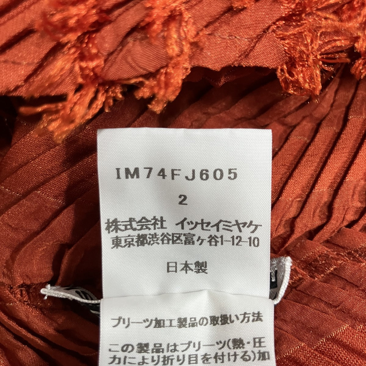 プリーツフリンジカットソー