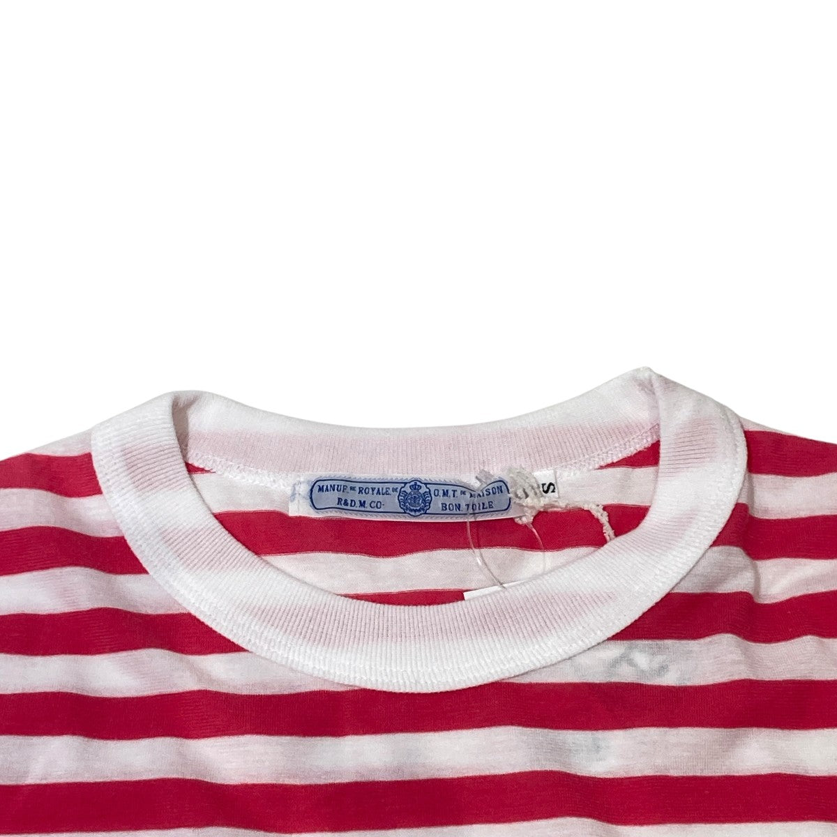 R＆D．M．Co-OLDMAN’S TAILOR ボーダーカットソー5382 古着・中古-6枚目のアイテム画像