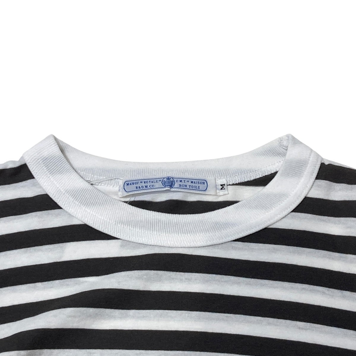 R＆D．M．Co-OLDMAN’S TAILOR ボーダーカットソー 古着・中古-7枚目のアイテム画像