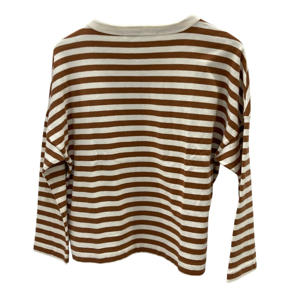 裏起毛 BORDER DROP SHOULDER SHIRTボーダーカットソー／ボーダーTシャツ5750