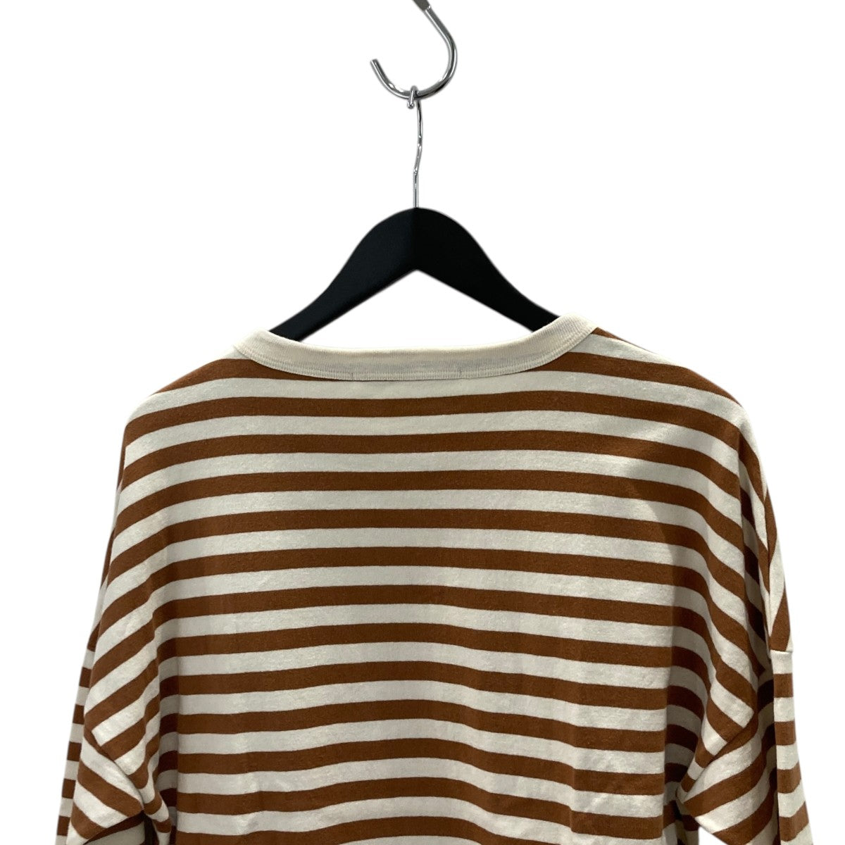 裏起毛 BORDER DROP SHOULDER SHIRTボーダーカットソー／ボーダーTシャツ5750