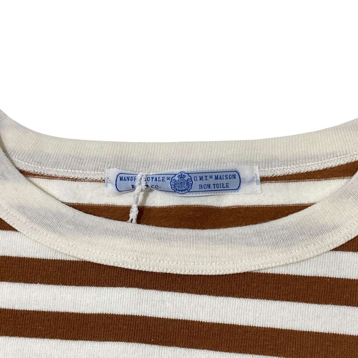 裏起毛 BORDER DROP SHOULDER SHIRTボーダーカットソー／ボーダーTシャツ5750