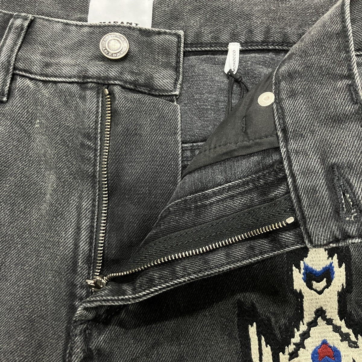 エンブロイダリーデニムパンツ