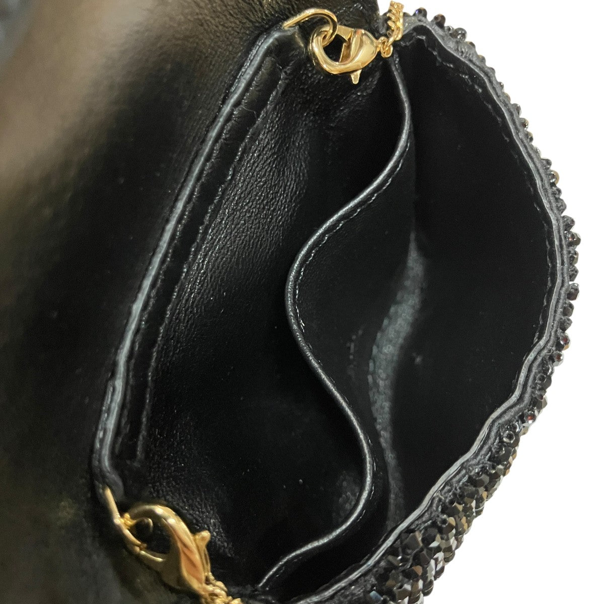 ブラッククリスタル ナノバゲットチャーム
