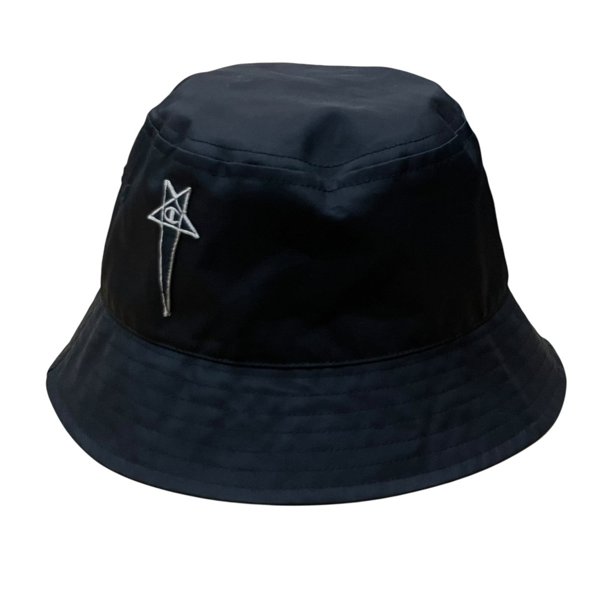 RICK OWENS×Champion ロゴナイロンバケットハット CM01B5633-CHNY