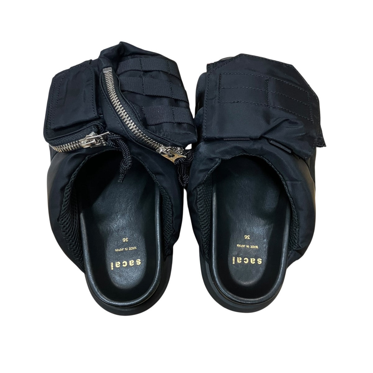 sacai ブラック パッドミュール厚底サンダル sacai(サカイ) 厚底サンダル ブラック サイズ 36｜【公式】カインド