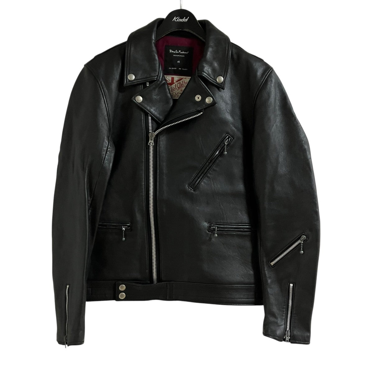 ADDICT CLOTHES×DEUS EX MACHINA レザーライダースジャケット 古着・中古-1枚目のアイテム画像