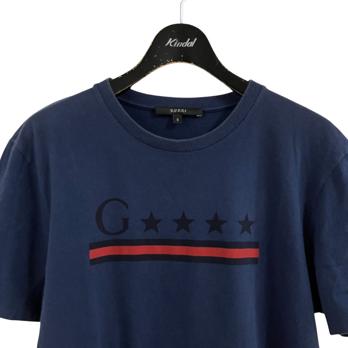 GUCCI(グッチ) ロゴプリントTシャツ 269026 X3633 ネイビー サイズ S