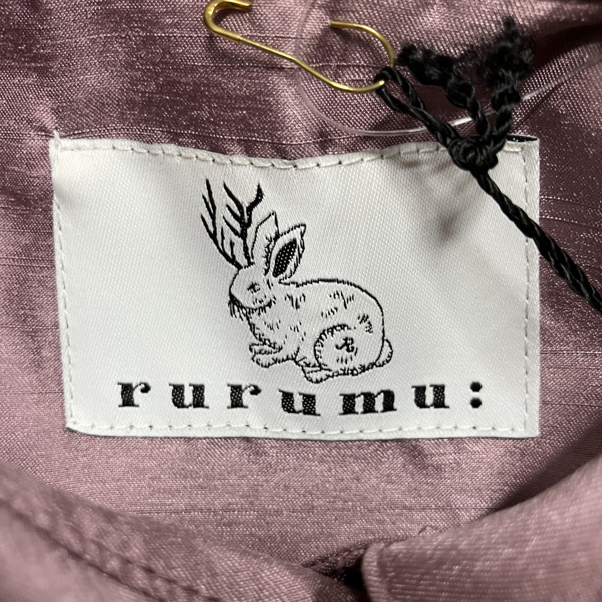RURUMU(ルルムウ) パッチワークロングシャツ rrm22AW-SH01 パープル