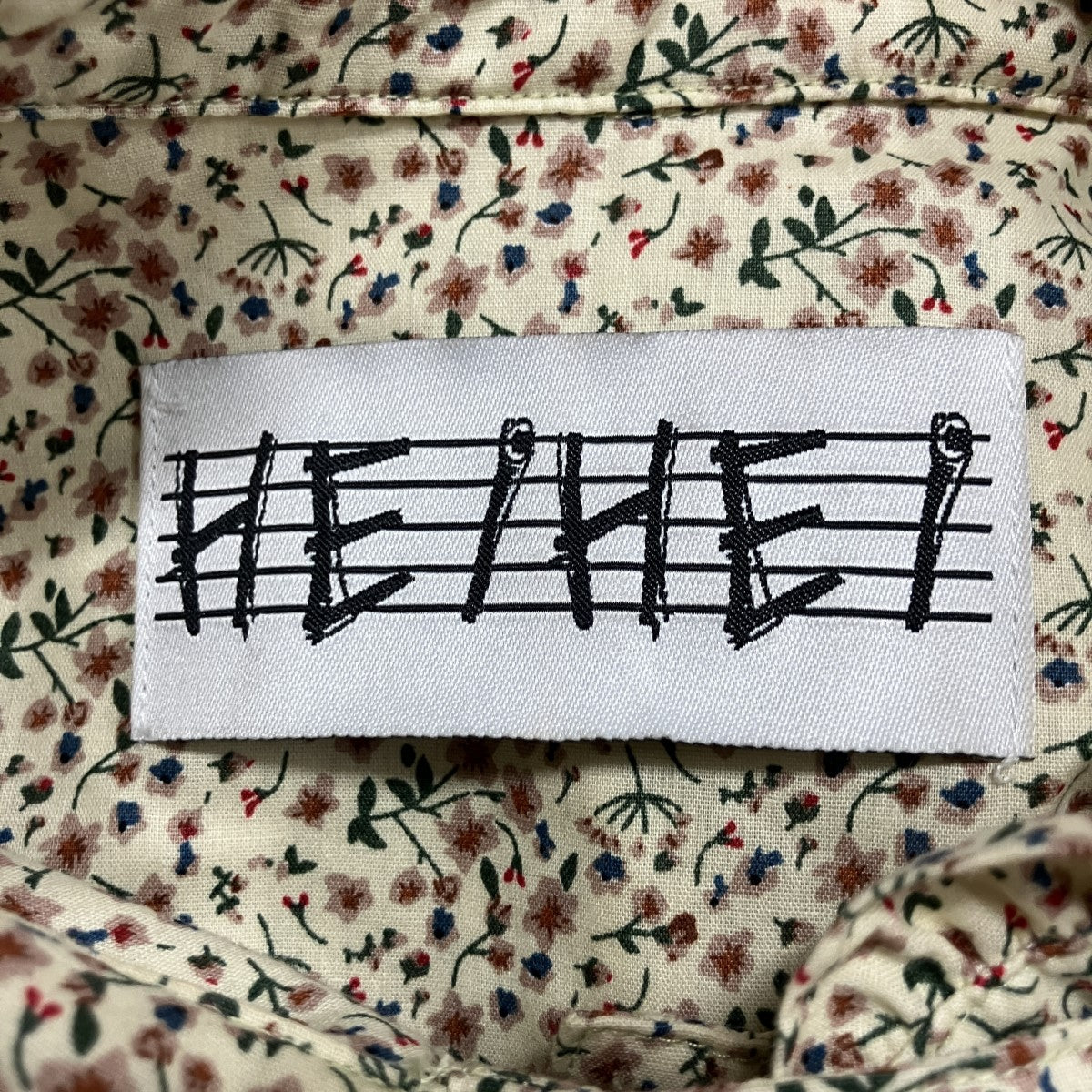 ドラゴン刺繍切替チェックロングシャツ