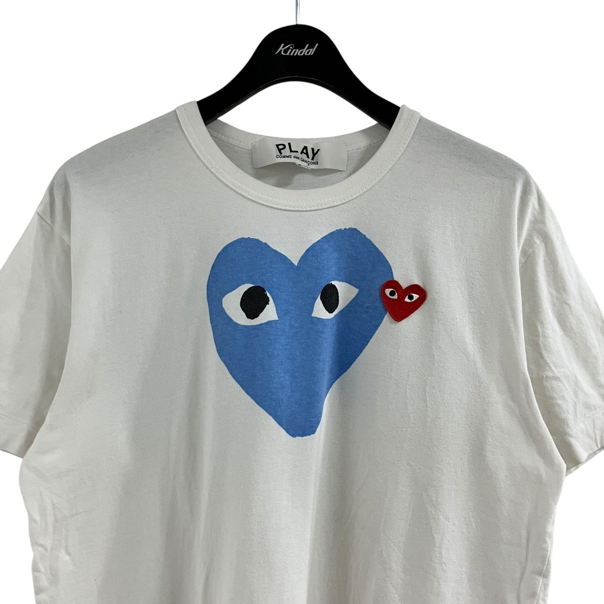 Printed Heart T-Shirt With Red Emblem Pink プリントTシャツ