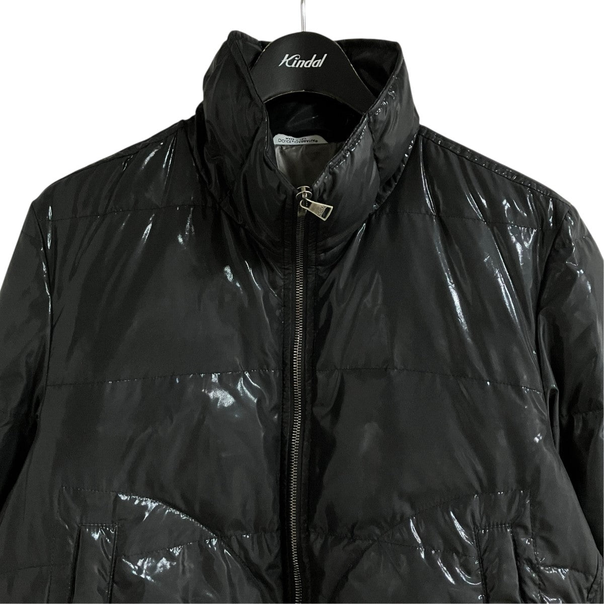 DOLCE ＆ GABBANA エナメルジップアップジャケット 古着・中古-2枚目のアイテム画像