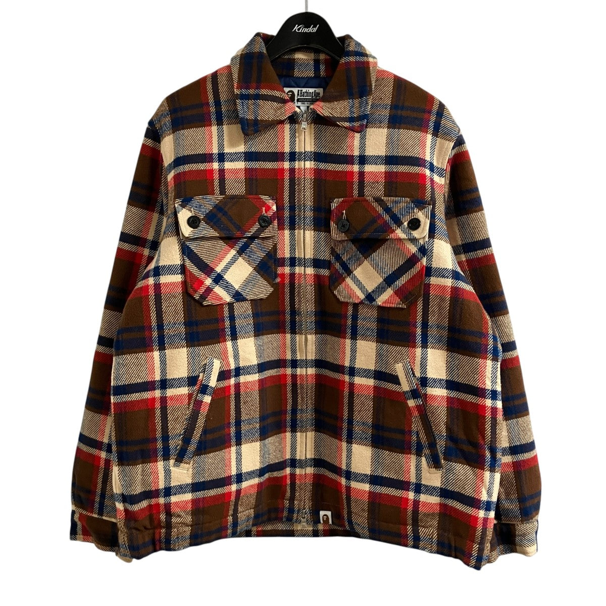 A BATHING APE チェックポケットジャケット 古着・中古-1枚目のアイテム画像