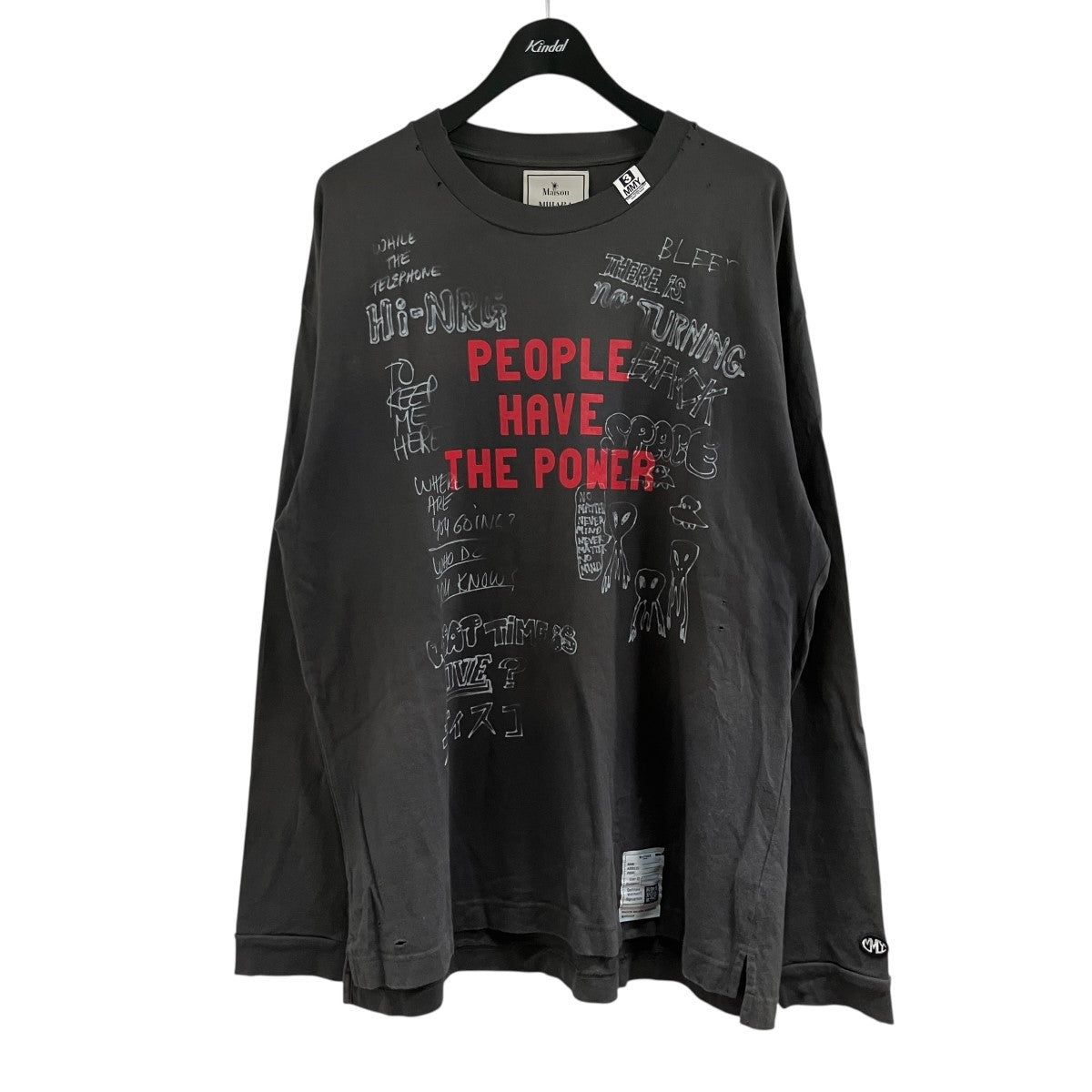プリントロングスリーブTシャツ カットソー