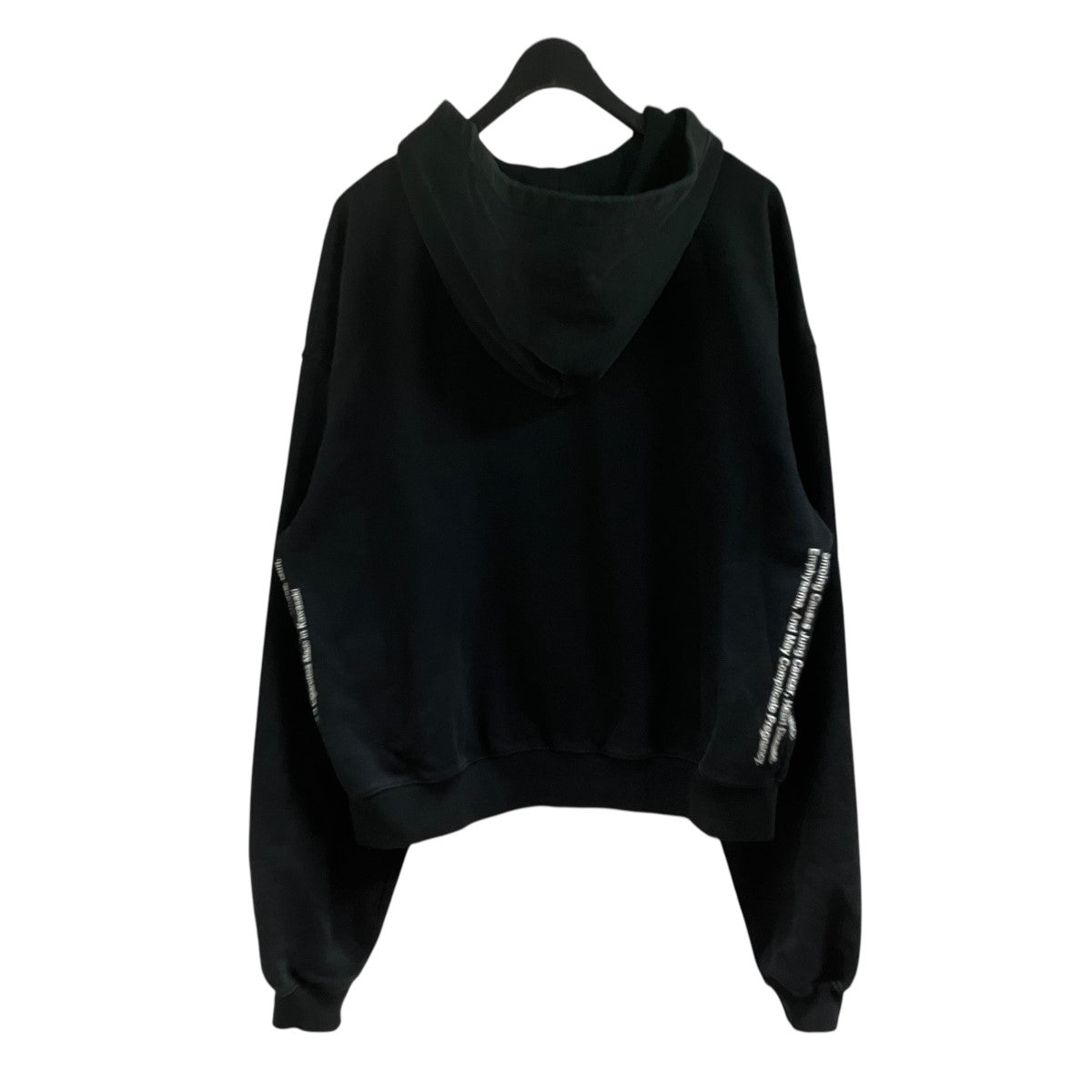 LAST NEST(ラストネスト) プリントジップアップパーカー ブラック