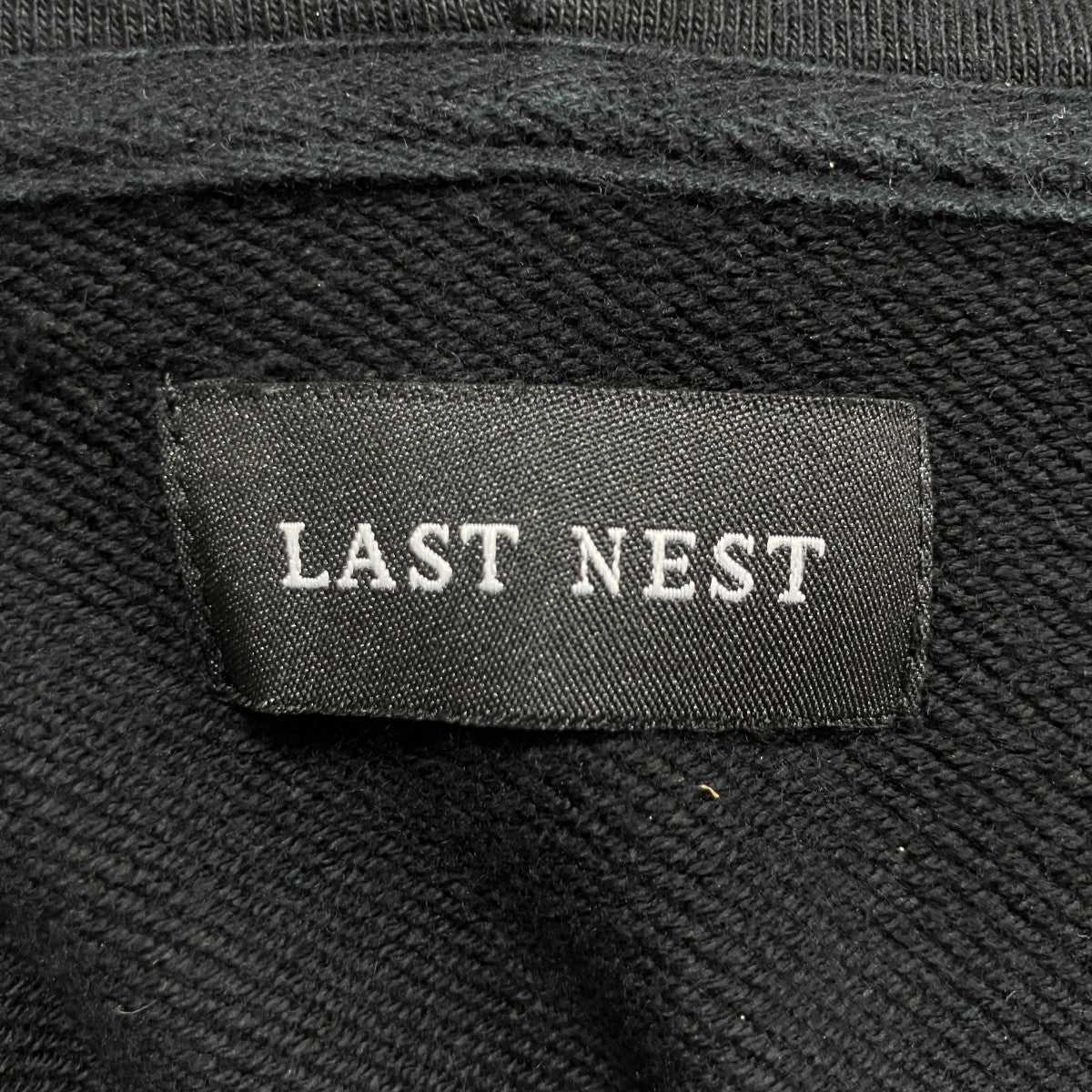 LAST NEST(ラストネスト) プリントジップアップパーカー ブラック