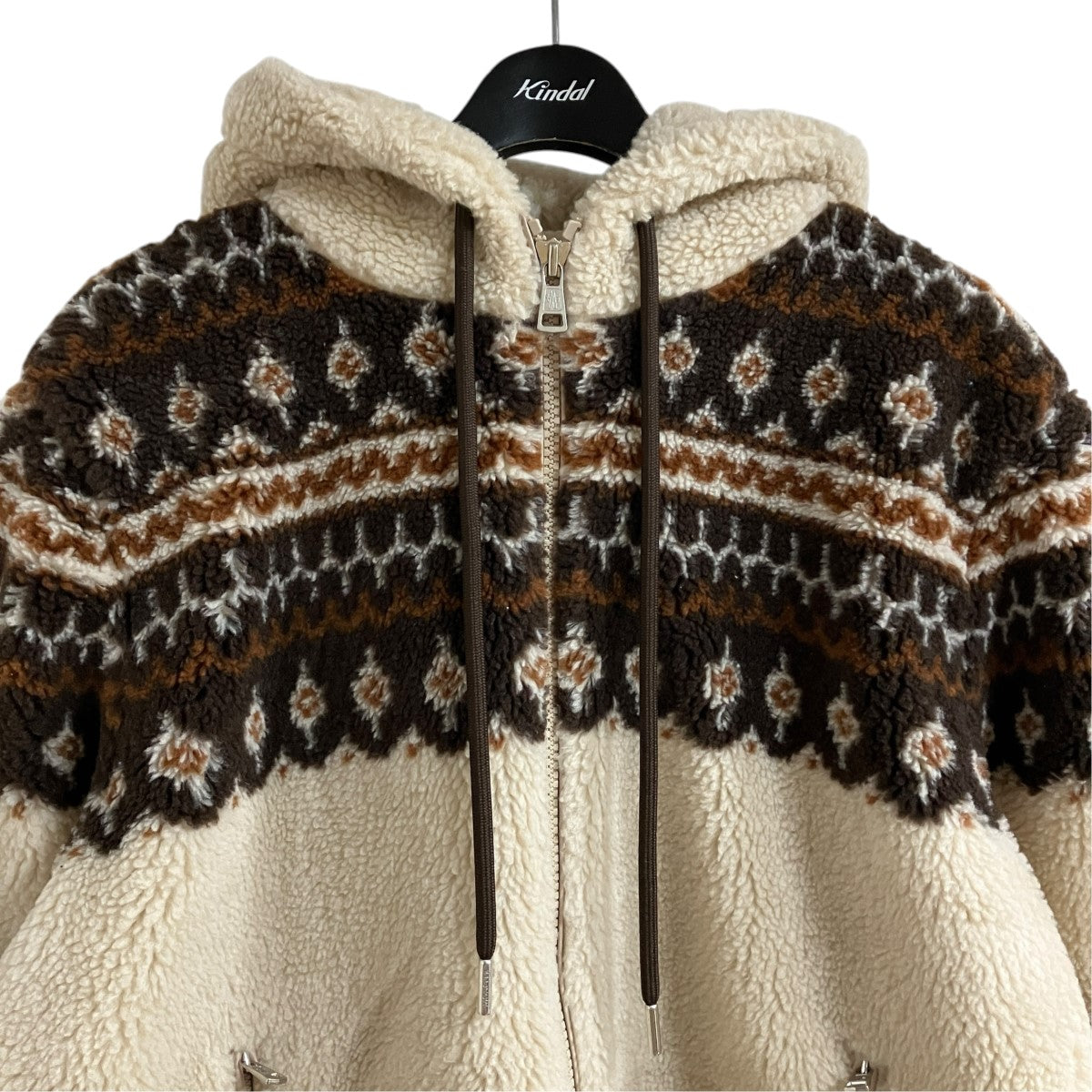 MONCLER ボアジップパーカー 古着・中古-2枚目のアイテム画像