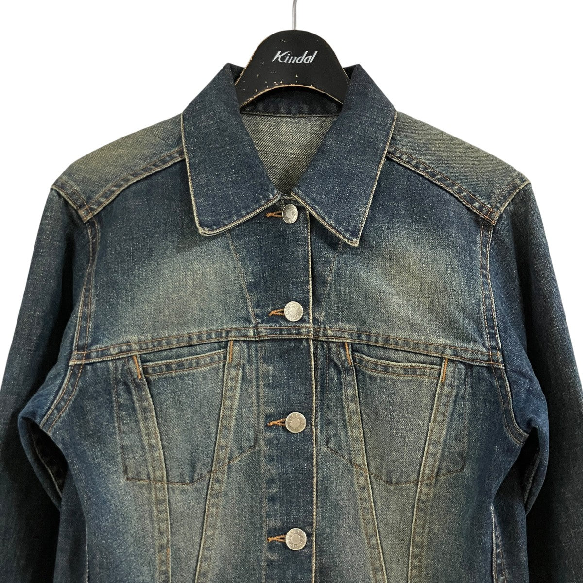 GUCCI(グッチ) クロップドデニムジャケット インディゴ サイズ 40