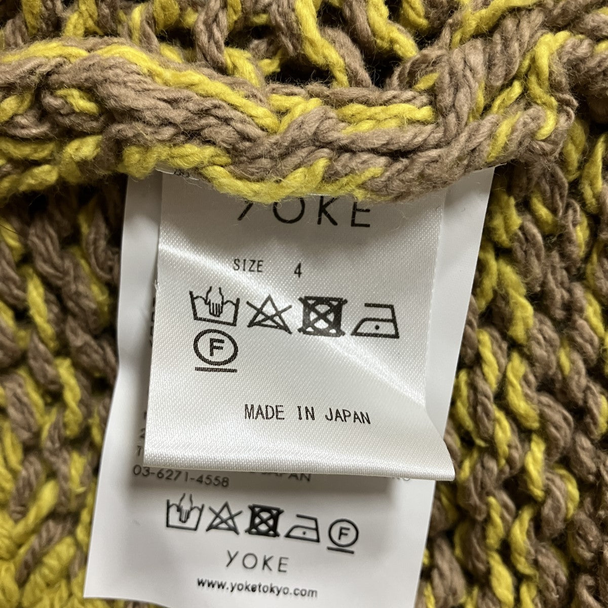 YOKE クルーネックニットセーター 古着・中古-5枚目のアイテム画像