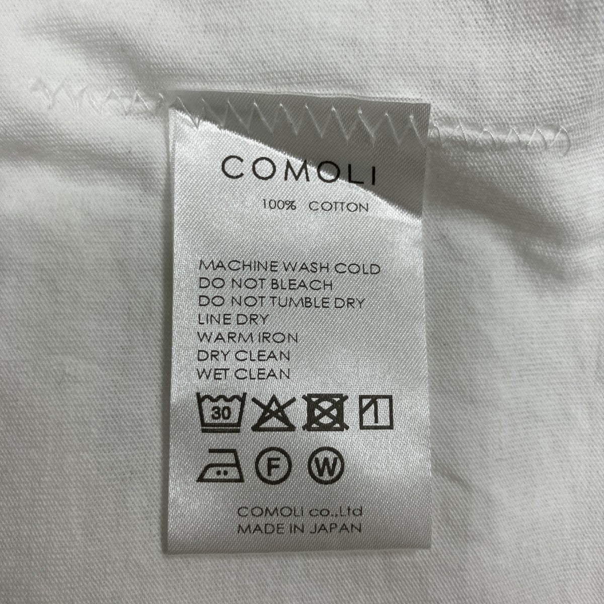 コットンジャージクルーネックTシャツ