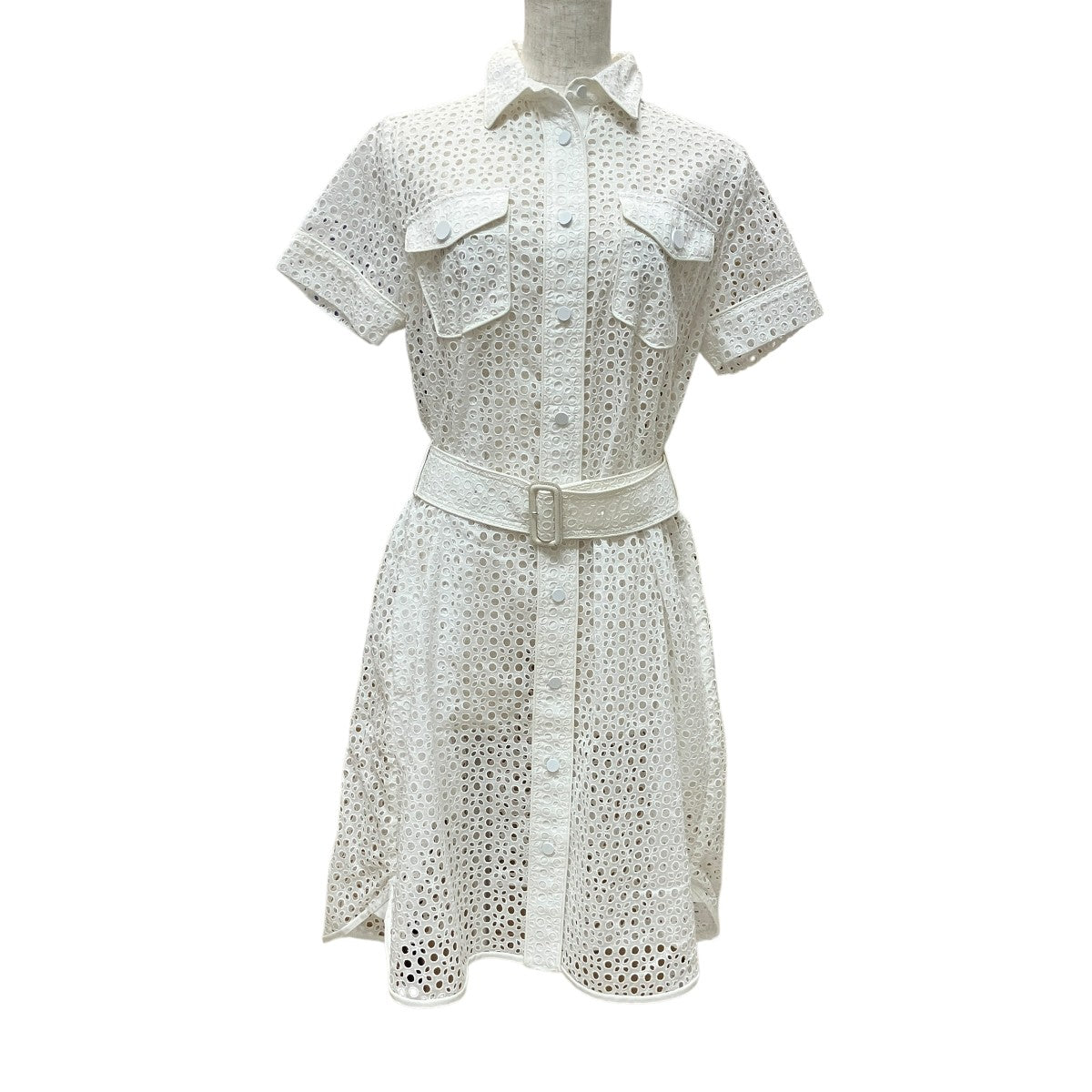 カットオフベルテッドロングシャツ