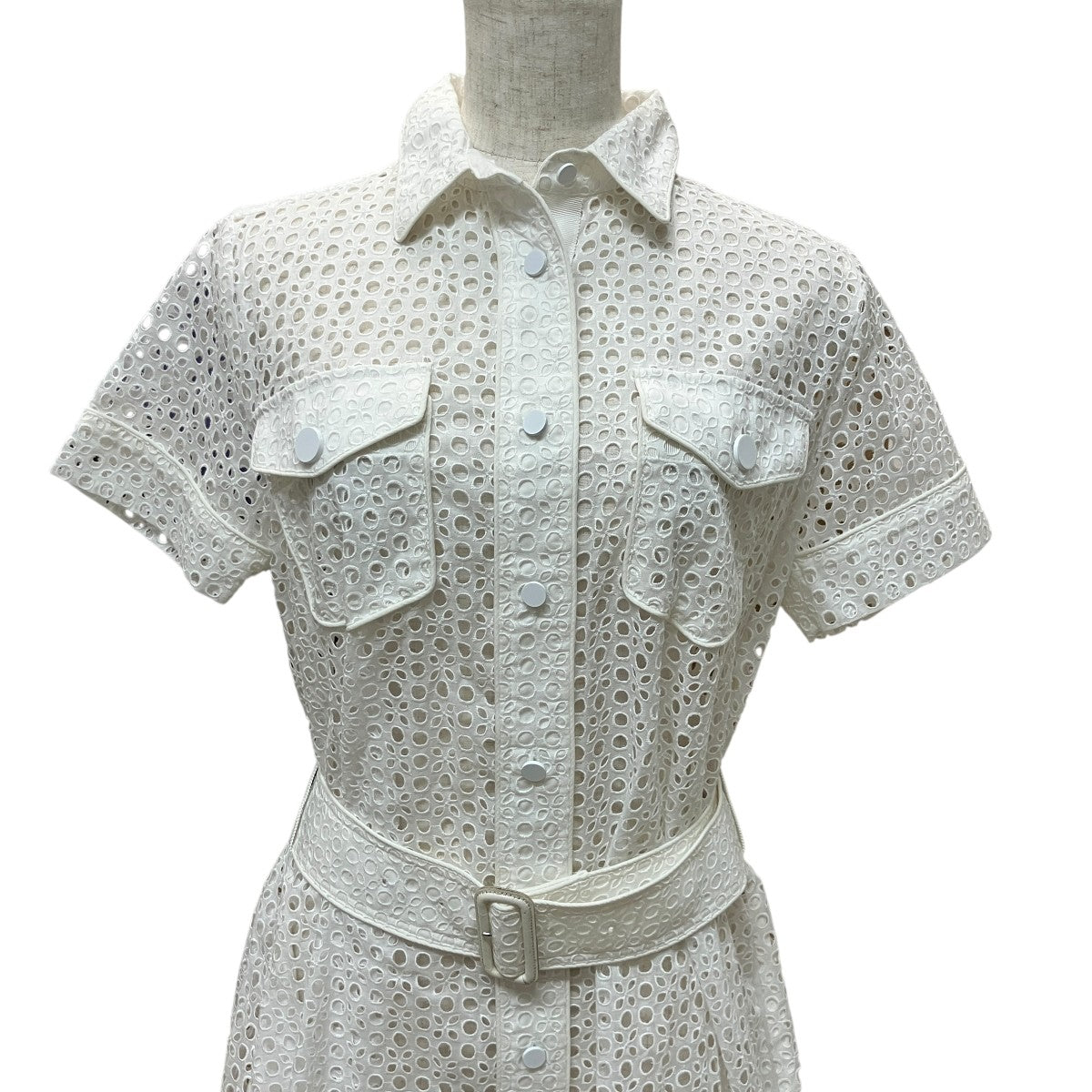 カットオフベルテッドロングシャツ