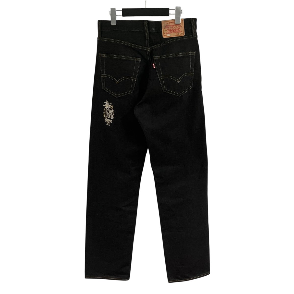 stussy×LEVI'S デニムパンツ PC9-A8327-0001 ブラック サイズ W28L32