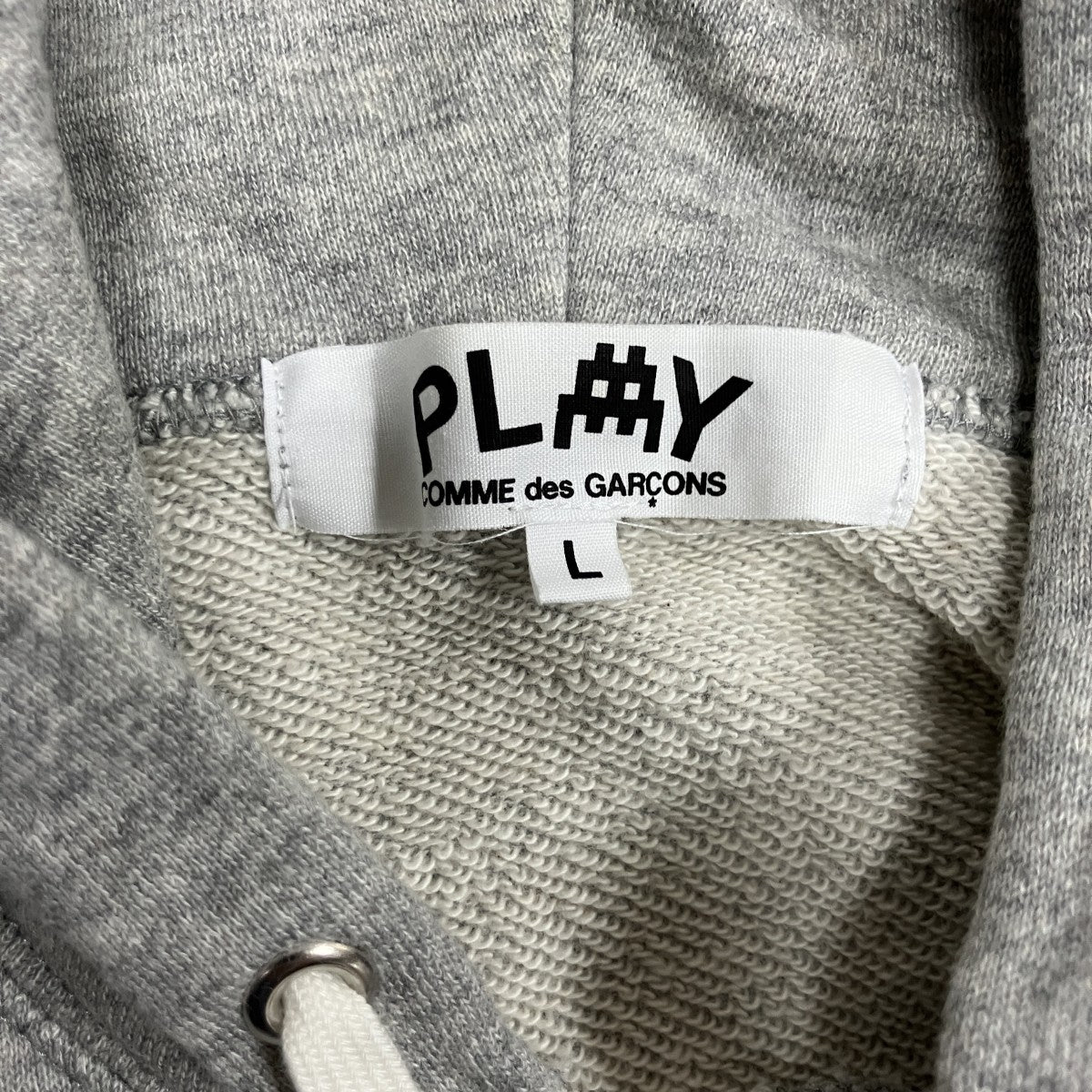 緊急値下げPLAYCOMMEdesGARÇONS L パーカー PLAY COMME des GARCONS×インベーダー インベーダーハートロゴジップ