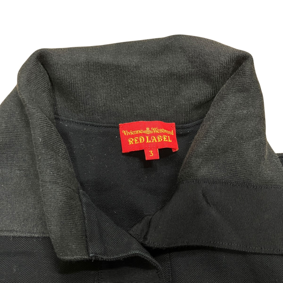 【美品】ヴィヴィアンウエストウッドレッドレーベル　半袖ポロシャツ　オーブ刺繍 Vivienne Westwood RED LABEL(ヴィヴィアンウエストウッドレッド