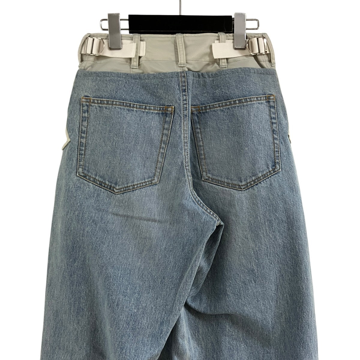 コンビネーションデニムパンツ