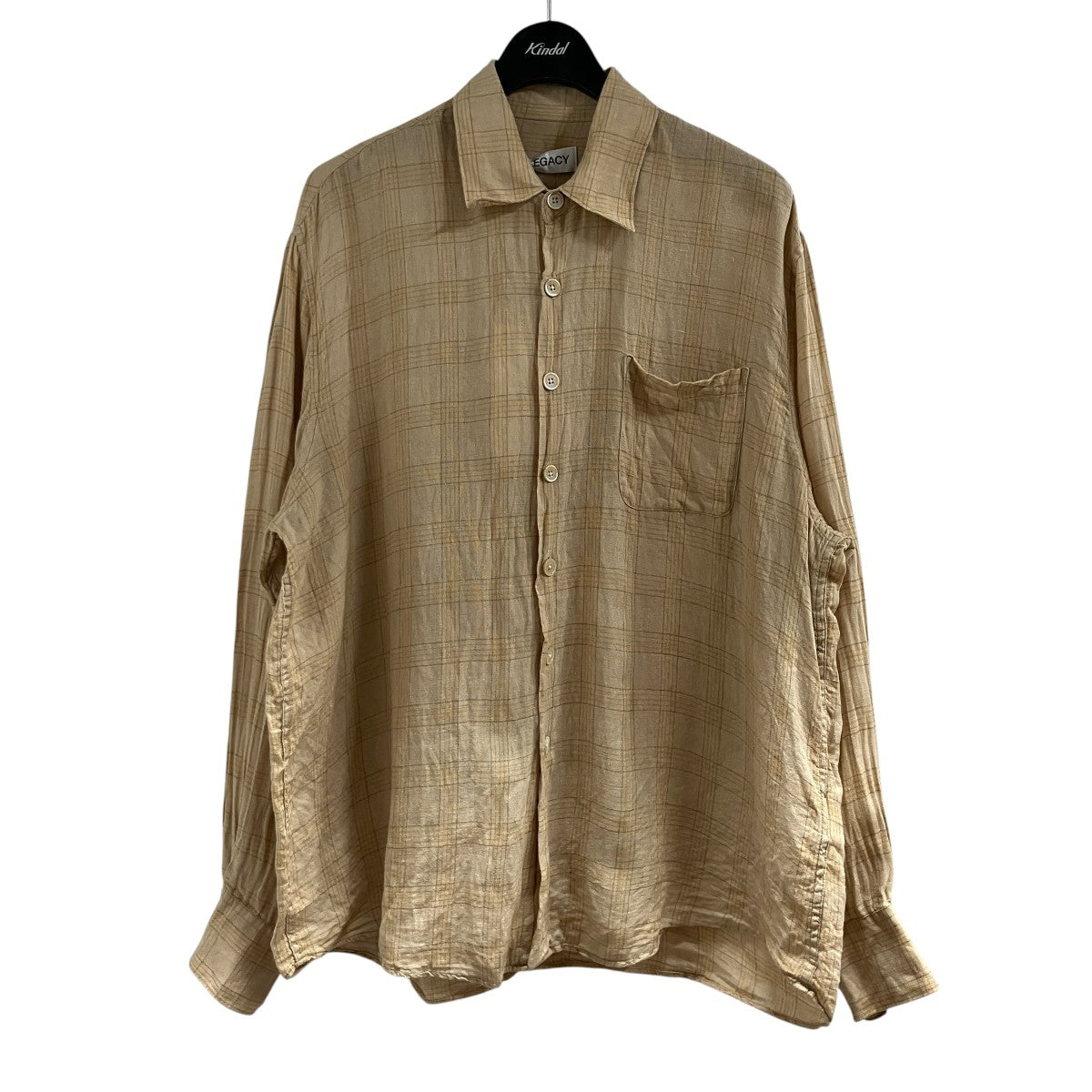 リネンチェックシャツM2262AV ABOVE SHIRT