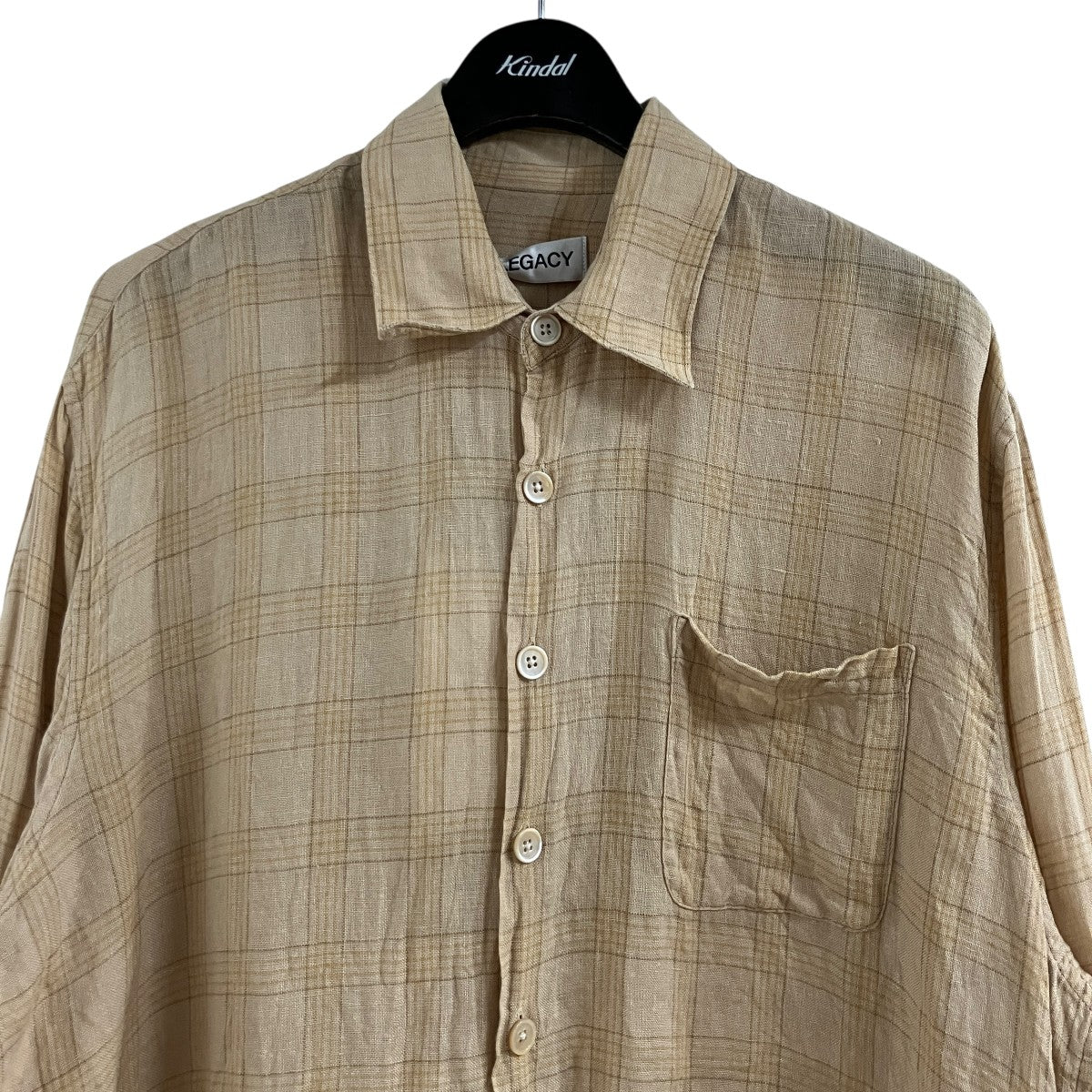 リネンチェックシャツM2262AV ABOVE SHIRT